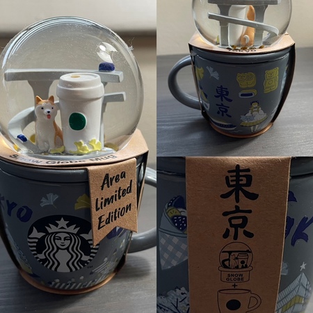 Starbucks City Mug 2024 89 ml.Tokyo Area Limited Edition Snow Globe Mug