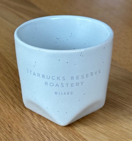 Starbucks City Mug Milan 3 oz. Roastery Speckled Gray Beveled Demitasse Mug