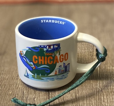 Starbucks City Mug Chicago Discovery Ornament 2 oz