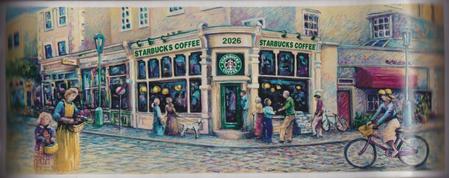 Starbucks City Mug Watercolour Pike Place Summer