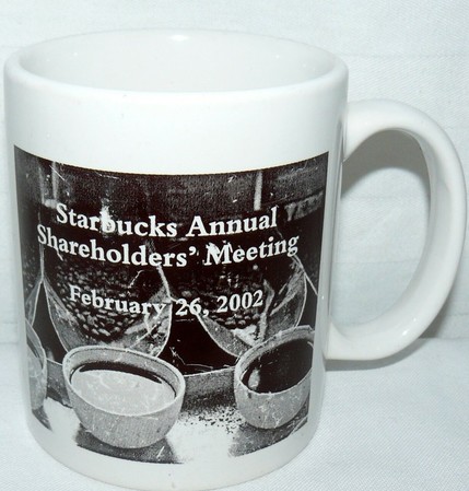 Starbucks City Mug 2002 Shareholder Meeting