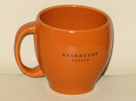 Starbucks City Mug 2005 Orange Abbey Mug