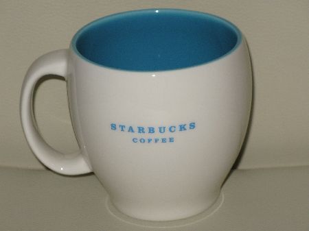 Starbucks City Mug 2005 Blue & White Abbey