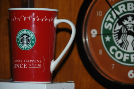 Starbucks City Mug Christmas Once a Year 2007
