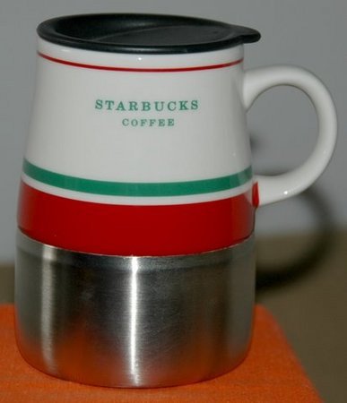 Starbucks City Mug Desk Top Style Mug - Red and green