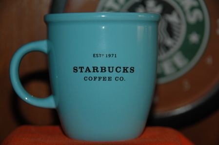 Starbucks City Mug 2001 Barista Teal Abbey Mug