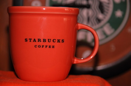 Starbucks City Mug 2003 Orange Abbey Mug 6oz
