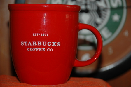 Starbucks City Mug 2001 Barista Red Abbey Mug