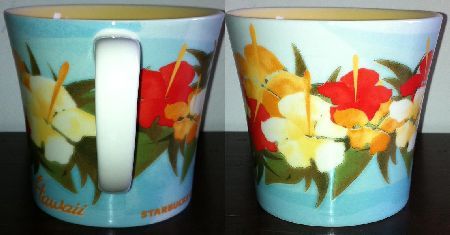 Starbucks City Mug Hawaii Hibiscus Flower Lei Mug