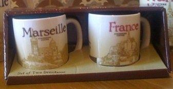Starbucks City Mug Marseille and France Demi Set