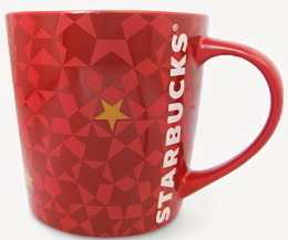 Starbucks City Mug Red Holiday Stars