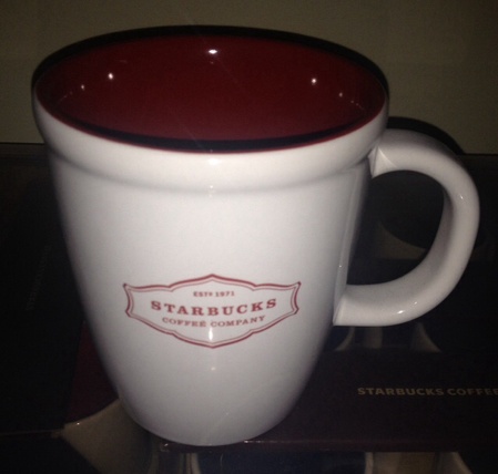 Starbucks City Mug 2006 Enclosed Est. 1971 Logo Mug: Red