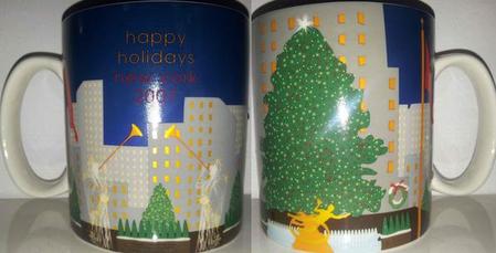Starbucks City Mug New York - Happy Holidays 2007