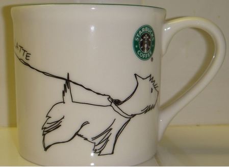 Starbucks City Mug Dog...I Love My Owner a Latte