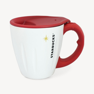 Starbucks City Mug 2012 Christmas Red Stainless steel mug coated Pearl