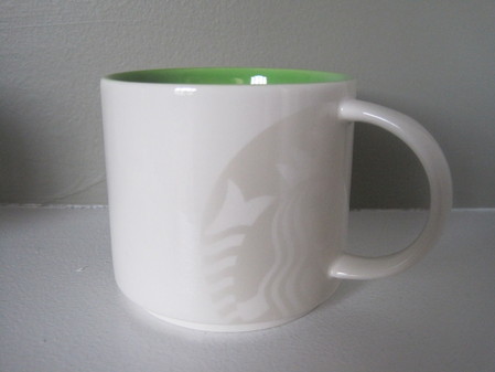 Starbucks City Mug White on white Siren Mug