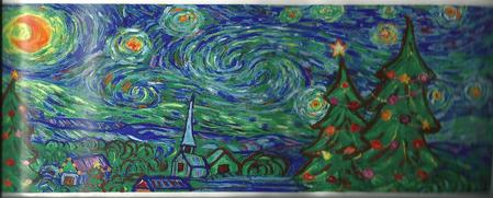 Starbucks City Mug Van Gogh's Starry Night Christmas 2000