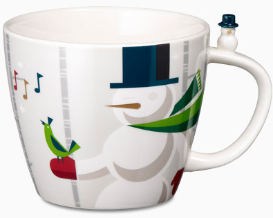 Starbucks City Mug 2012 Christmas Mug # 14 - Snowman