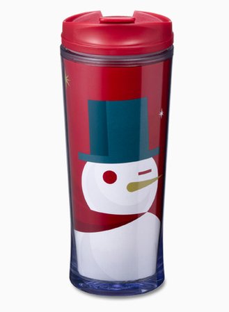 Starbucks City Mug 2012 Snowman Wink Tumbler