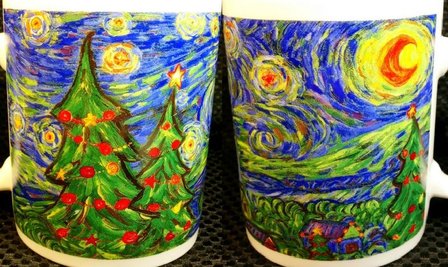 Starbucks City Mug Van Gogh's Starry Night Christmas