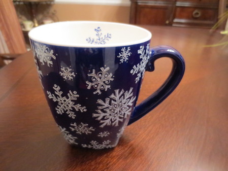 Starbucks City Mug Blue Snowflake Mug