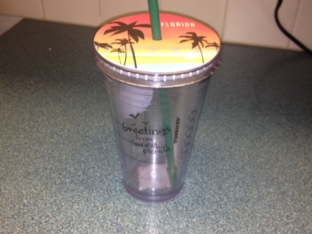 Starbucks City Mug 2012 16 Oz. Florida Cold Cup