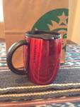 Starbucks City Mug Stainless Steel Desktop Tumbler, red 14 fl. oz