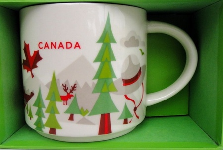 Starbucks City Mug Canada v.1 YAH (green trees)