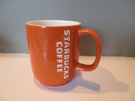 Starbucks City Mug Orange Raised Letters