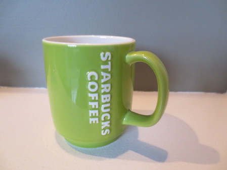 Starbucks City Mug Green Raised Letters