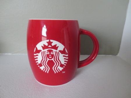 Starbucks City Mug Etched Red Mermaid