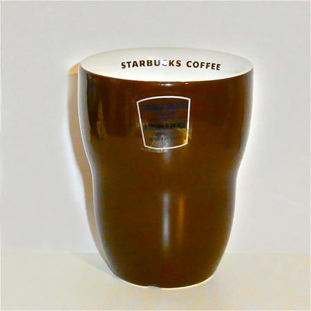 Starbucks City Mug Chocolate brown isothermal ceramic mug 2008