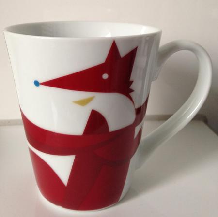 Starbucks City Mug Christmas Retail Edition 2012 Red Fox 10oz mug
