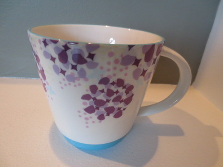 Starbucks City Mug Purple/Blue Floral