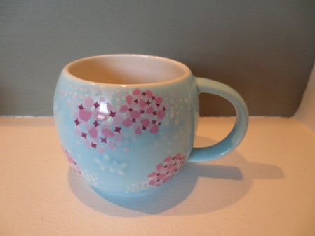 Starbucks City Mug Round Blue/Pink Floral