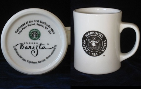 Starbucks City Mug Diner Mug Vintage Logo Pike Place 2002
