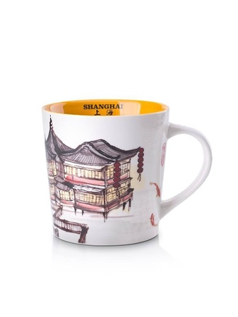 Starbucks City Mug 2013 Shanghai Yellow Interior Mug