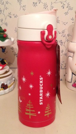 Starbucks City Mug 2012 christmas thermos red