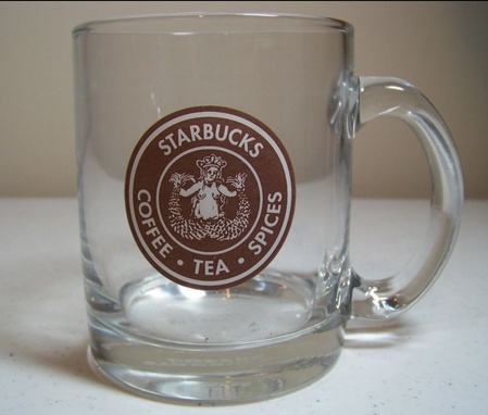 Starbucks City Mug Old Mermaid logo on glass