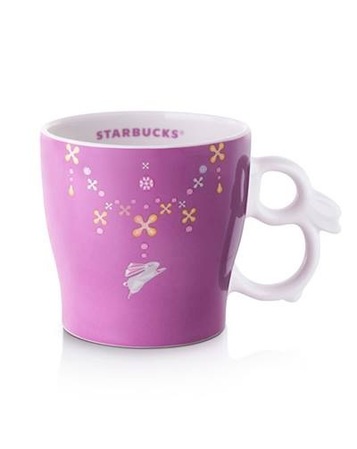 Starbucks City Mug 2013 Mid Autumn Festival Purple Mug 14oz with rabbit-shaped handle