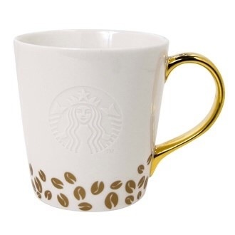 Starbucks City Mug Gold handle siren mug