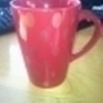 Starbucks City Mug Red with pink oval dots