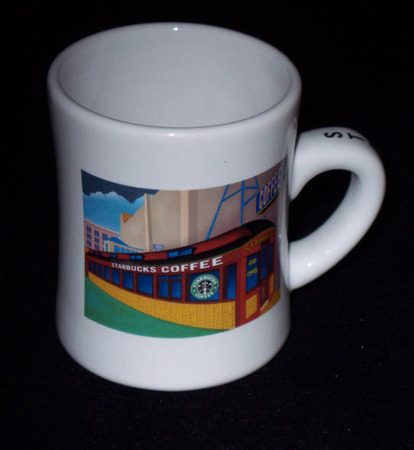 Starbucks City Mug Diner Mug Vintage Train 2001