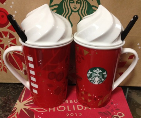 Starbucks City Mug 2013 Whipped Cream Holiday Mug