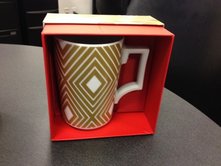 Starbucks City Mug 2013 Rosanna Gold Boxed Christmas Mug