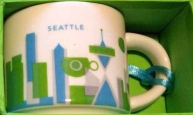 Starbucks City Mug 2013 Seattle YAH ornament