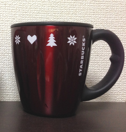Starbucks City Mug Stainless networkers mug holiday knit Red