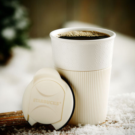 Starbucks City Mug To Go Mug with Cream Sleeve,8fl oz