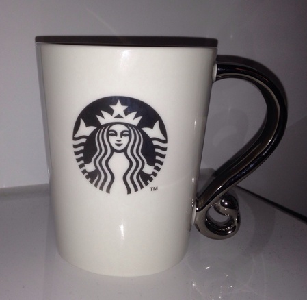 Starbucks City Mug 2013 Silver Handle Logo Mug 12 oz