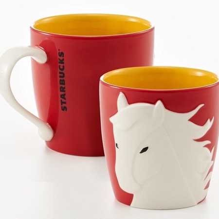 Starbucks City Mug 2014 CNY Year of the Horse Mug 12 oz (Japan)